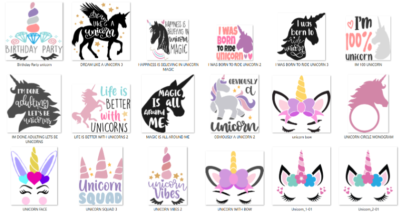 Unicorns Svg Bundle | Amazing