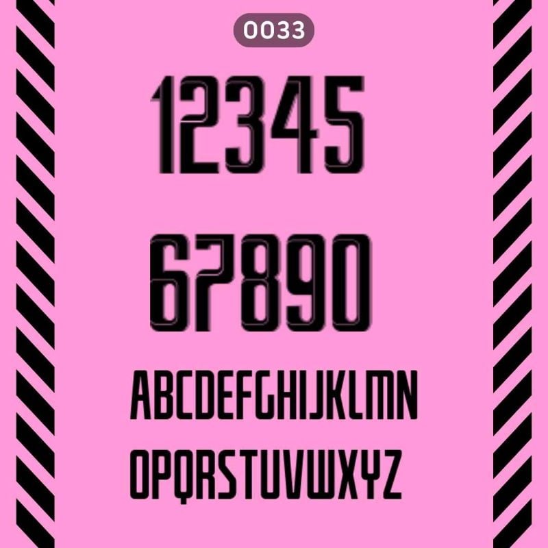 Football Font 0033