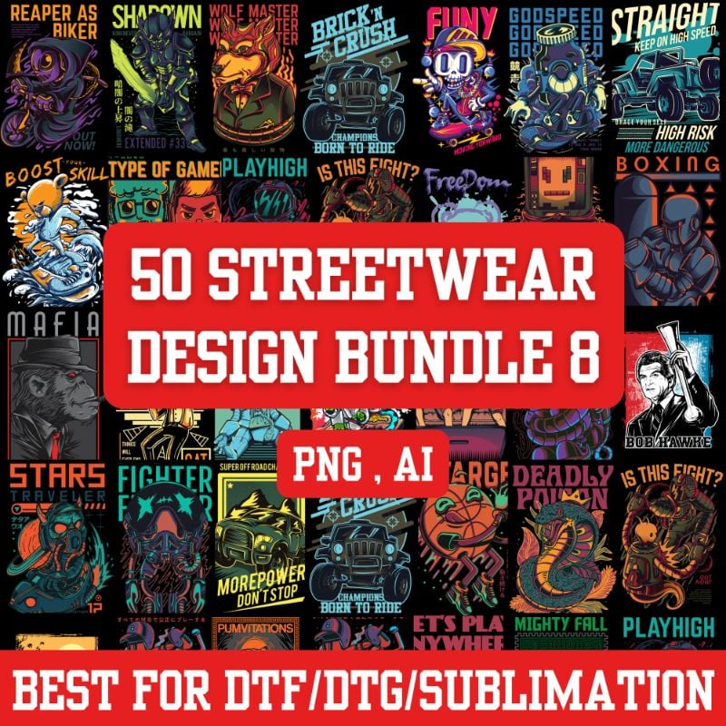 50 Latest Streetwear Design Bundle 8