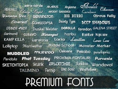 1500+ Premium Design Fonts