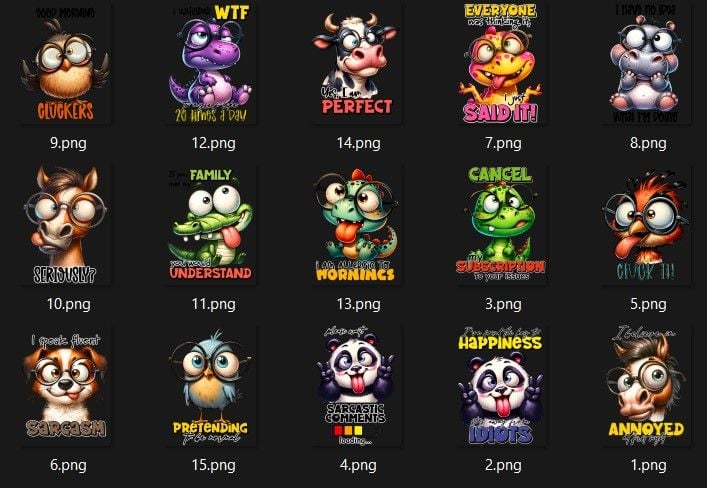 Cute Animal Tshirt Designs