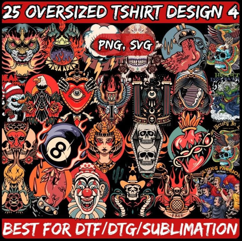25 Oversized Streetwear T-Shirt Design 4