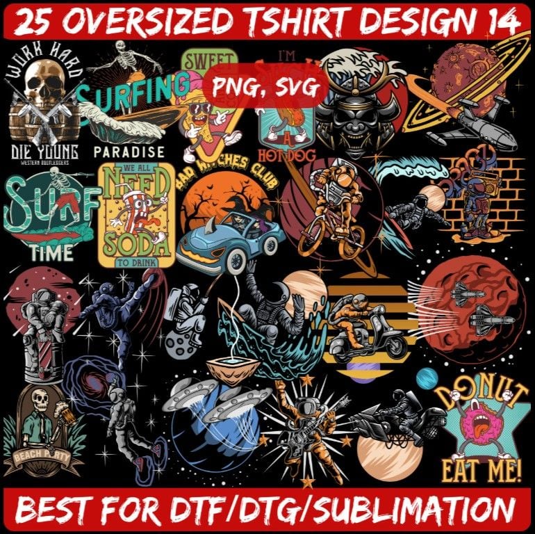 25 Oversized Streetwear T-Shirt Design 14