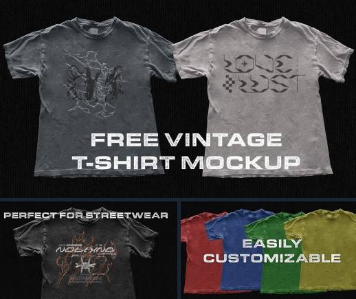 VINTAGE-TSHIRT-MOCKUP