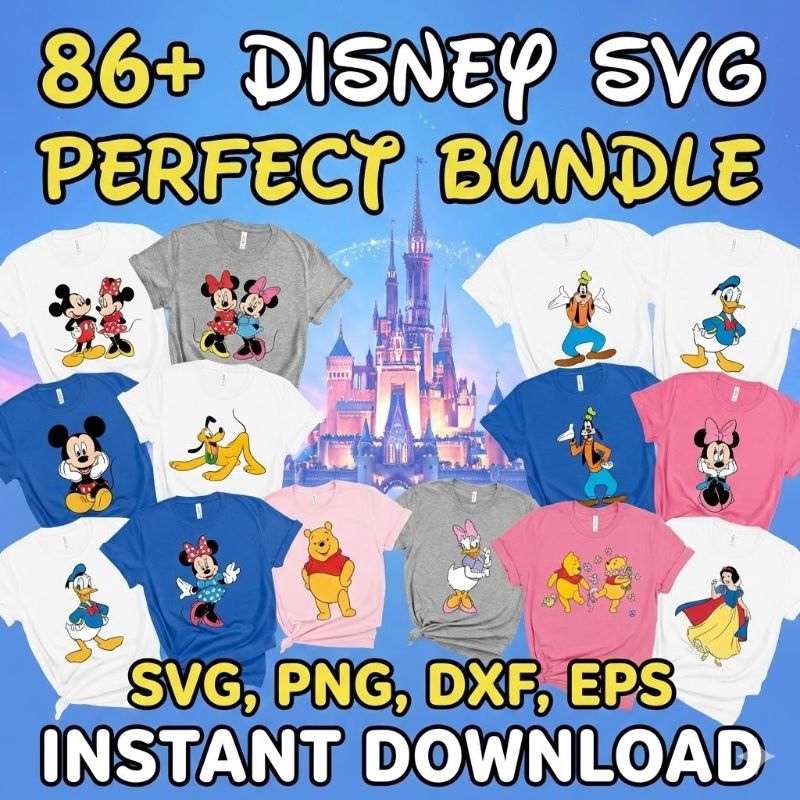 86+ Disney SVG Perfect Bundle