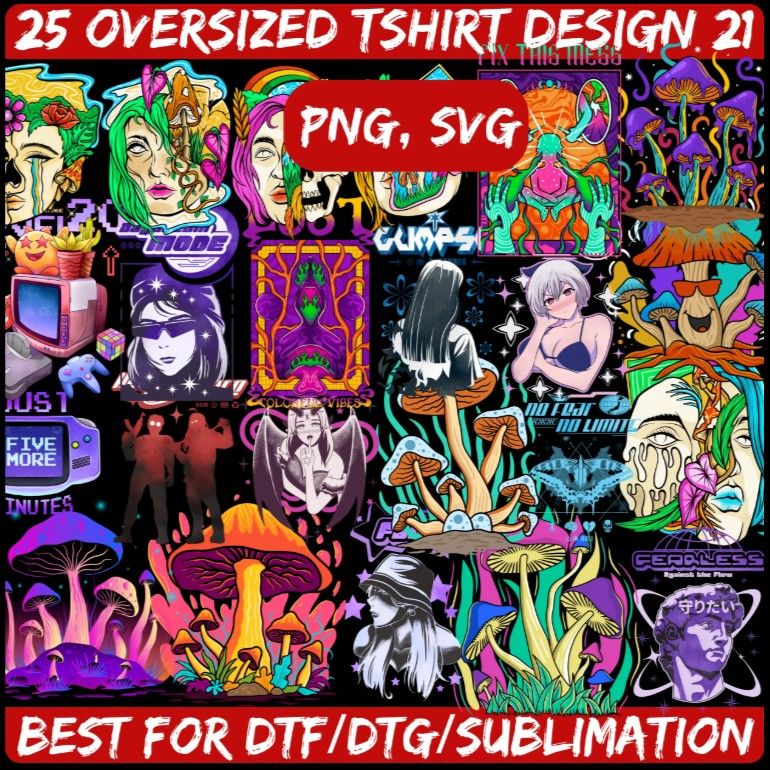 25 Oversized Streetwear T-Shirt Design 21