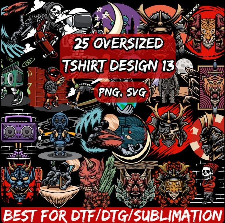 25 Oversized Streetwear T-Shirt Design 13