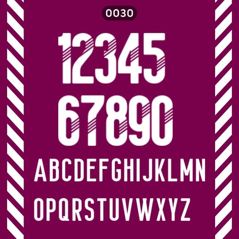 Football Font 0030