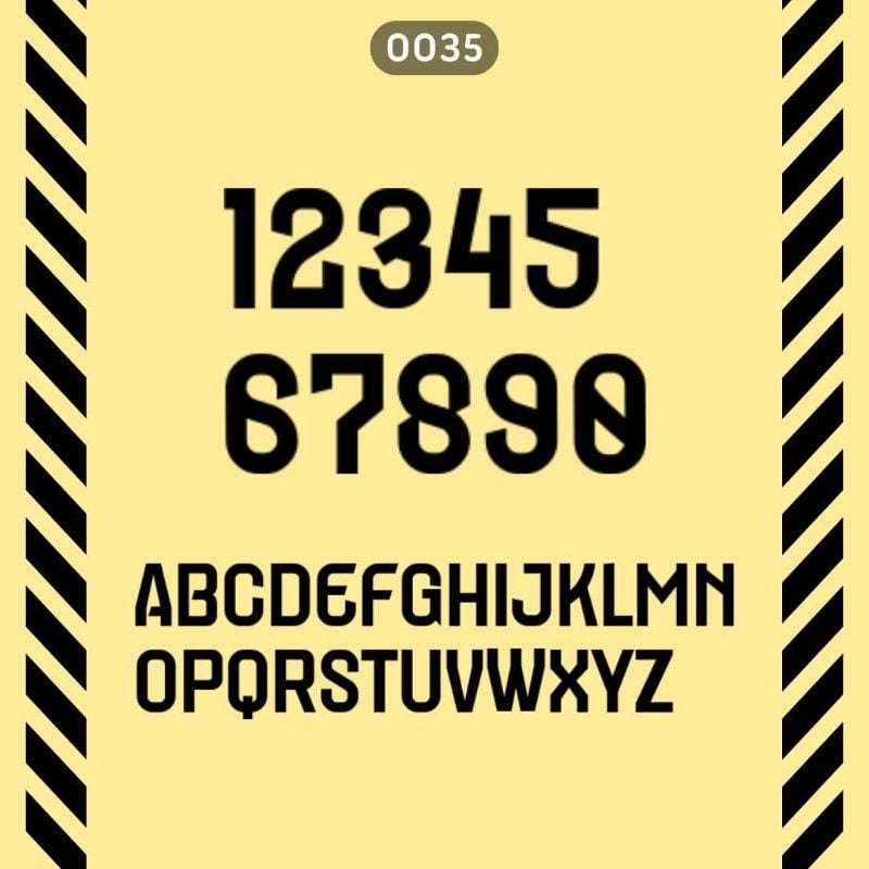 Football Font 0035