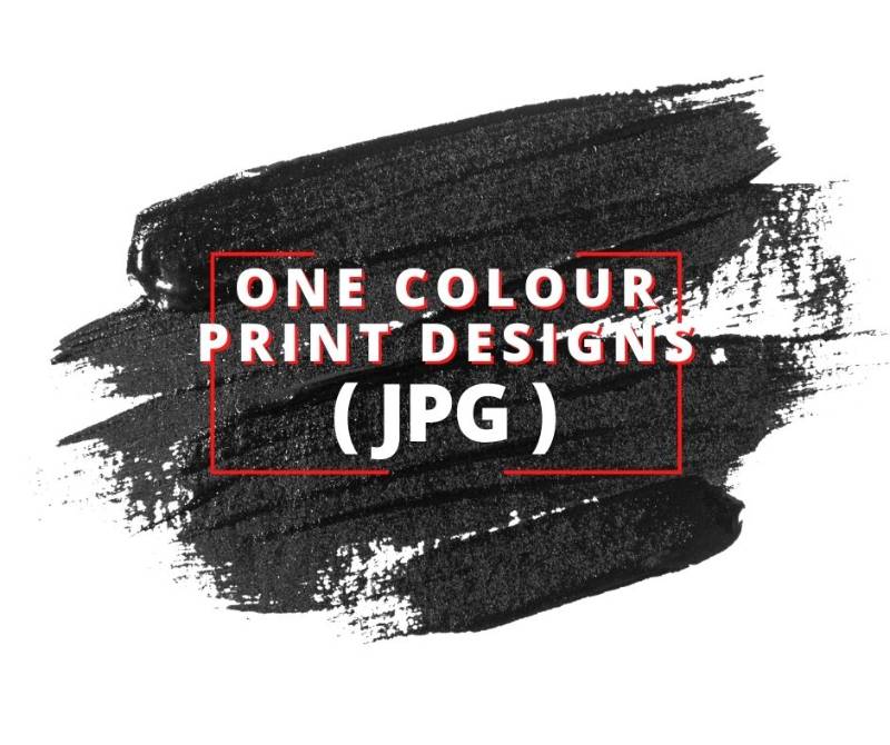 One Colour Print Designs