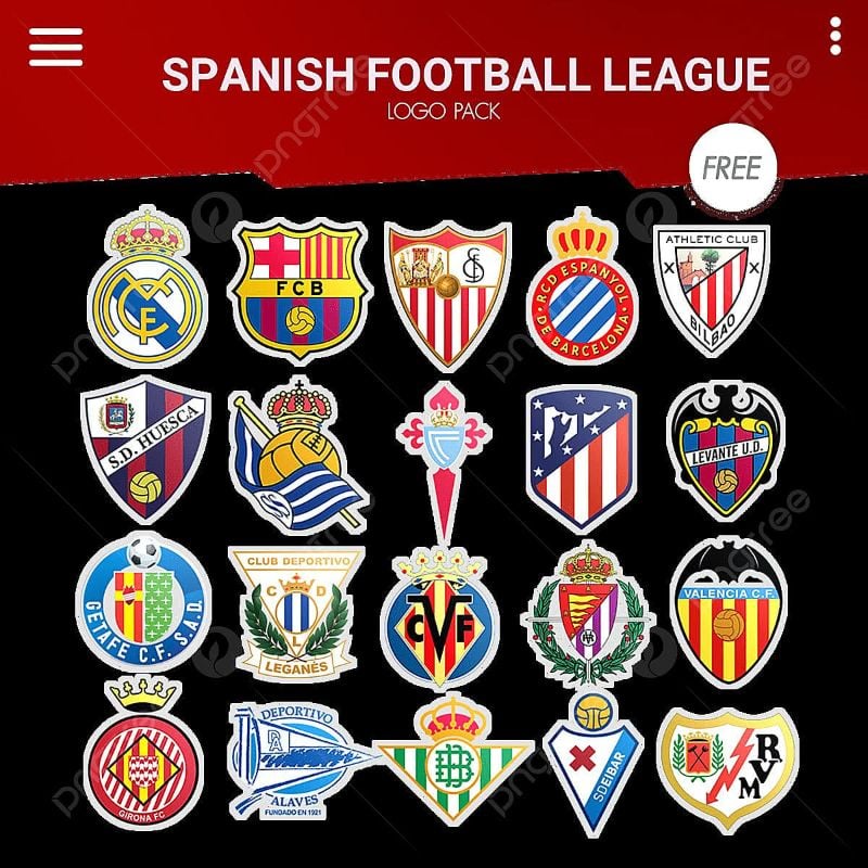 Spain La Liga All Team Logo HD