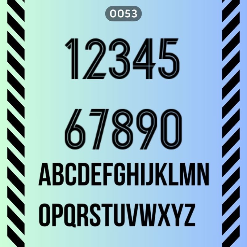 Football Font 0053