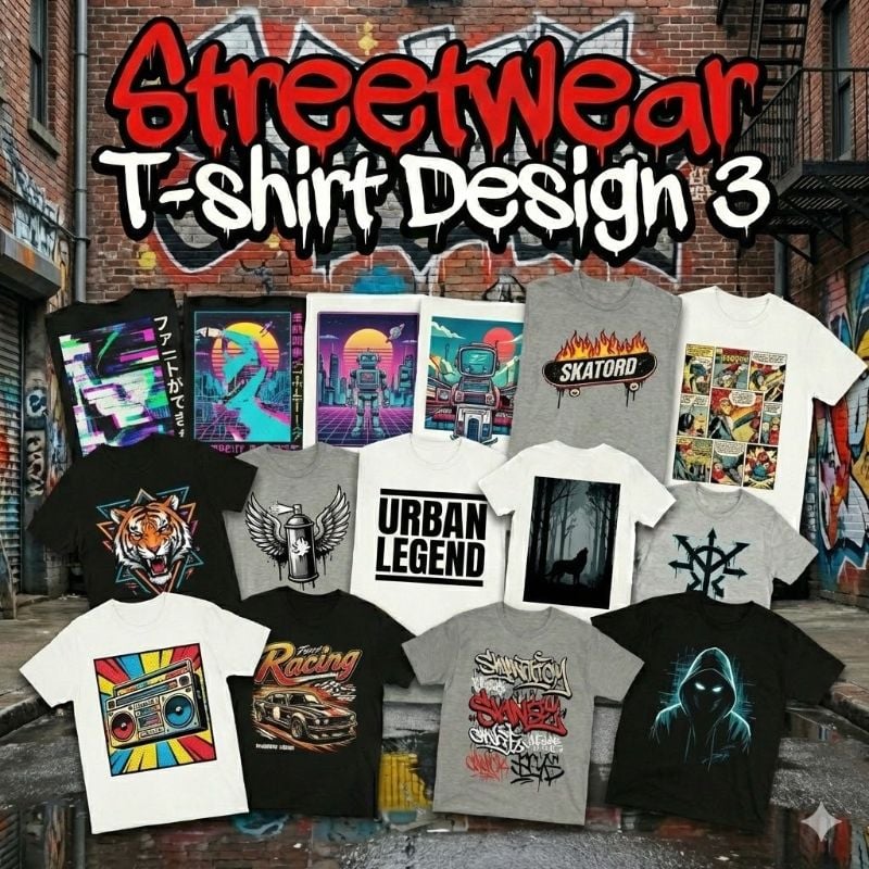 Streetwear T-shirt Design 3