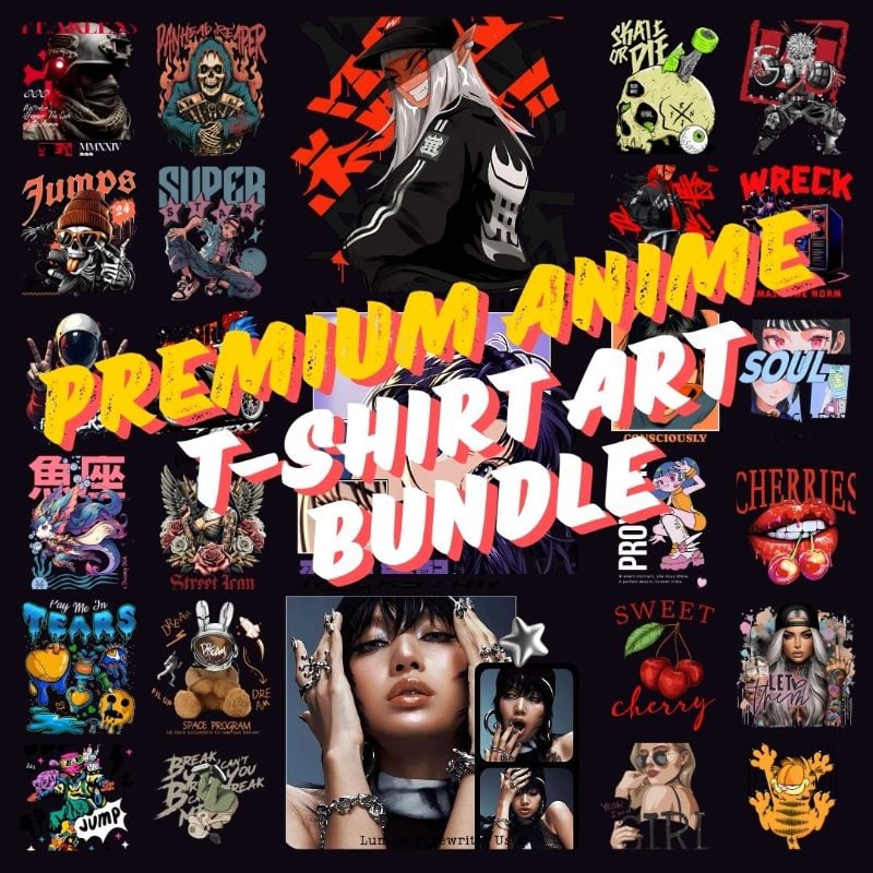 Premium Anime T-Shirt Art Bundle
