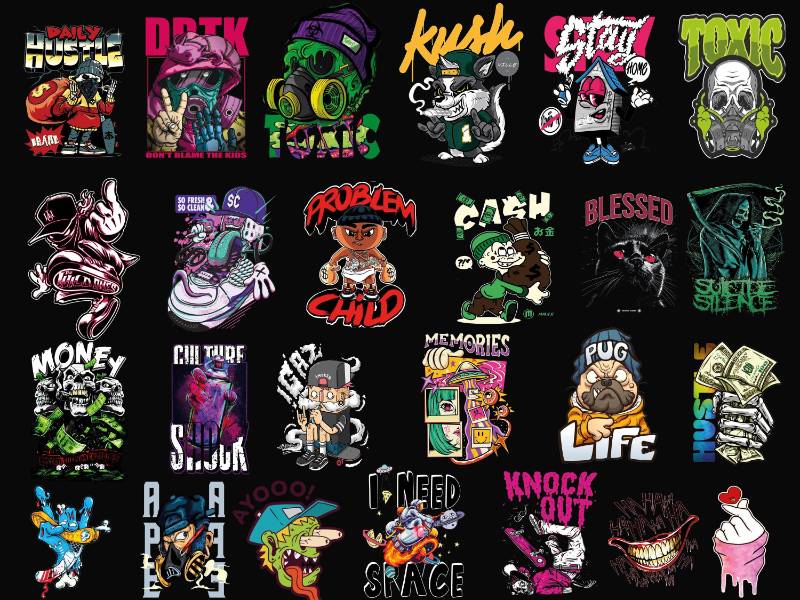 230+ Streetwear Tshirt Design