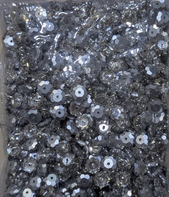 8mm Flower, Silver, Golden, AB