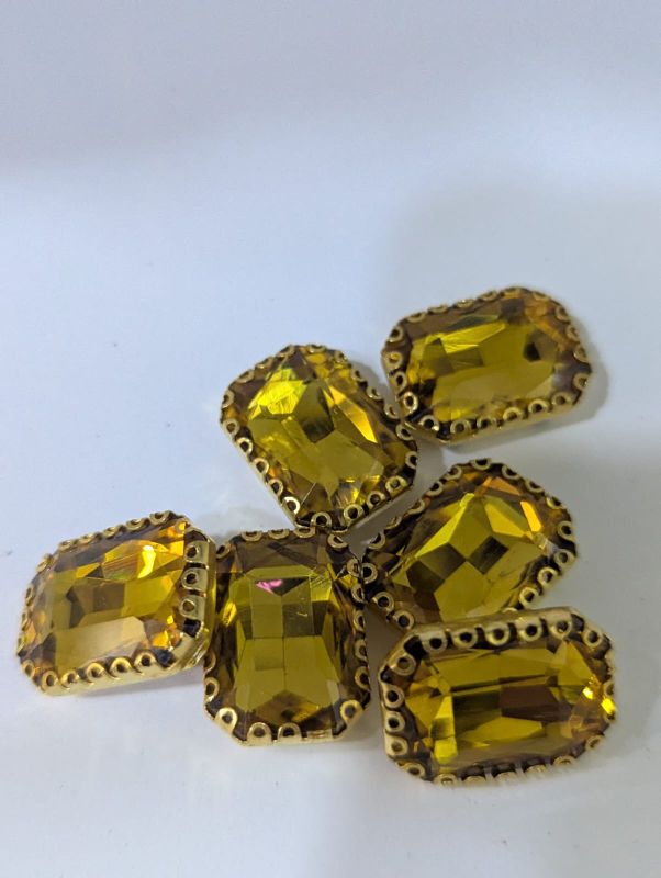 Golden Yellow Rectangle 25-100 Pcs