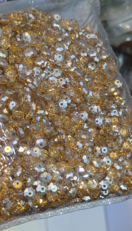 6mm Flower,Silver, Golden, AB