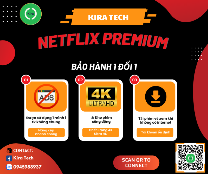 Netflix Premium - Xem phim chất lượng 4k và Full HD