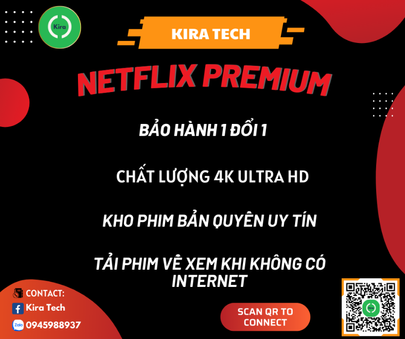 Netflix Premium - Xem phim chất lượng 4k và Full HD