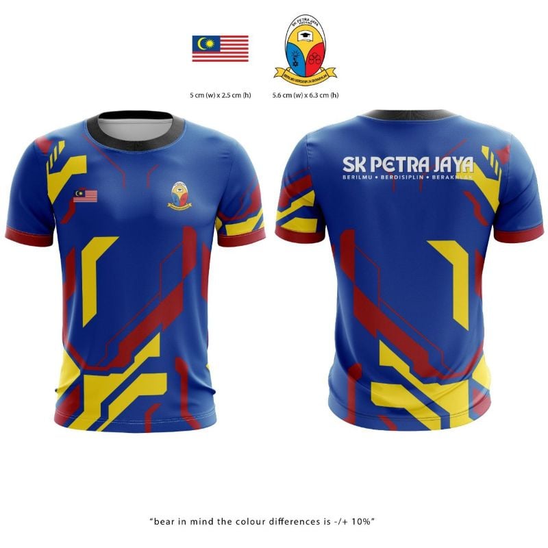 BAJU T-SHIRT PENDIDIKAN JASMANI           (TAHUN 1)