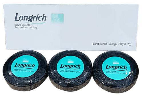 Savon noir au charbon de bambou 100g*3