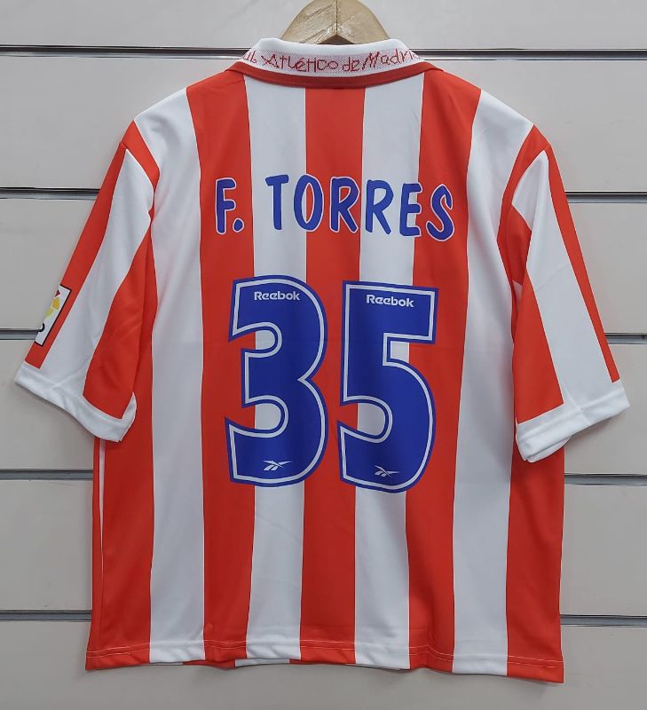 MASTER COPY ATLETICO MADRID 2000-01 HOME  RETRO KIT  🌟 TORRES  35 ⚡