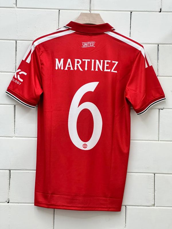 MASTER COPY UNITED HOME  KIT EMBROIDERY 26-27🌟PLAYER- MARTINEZ 6️⃣ ✨