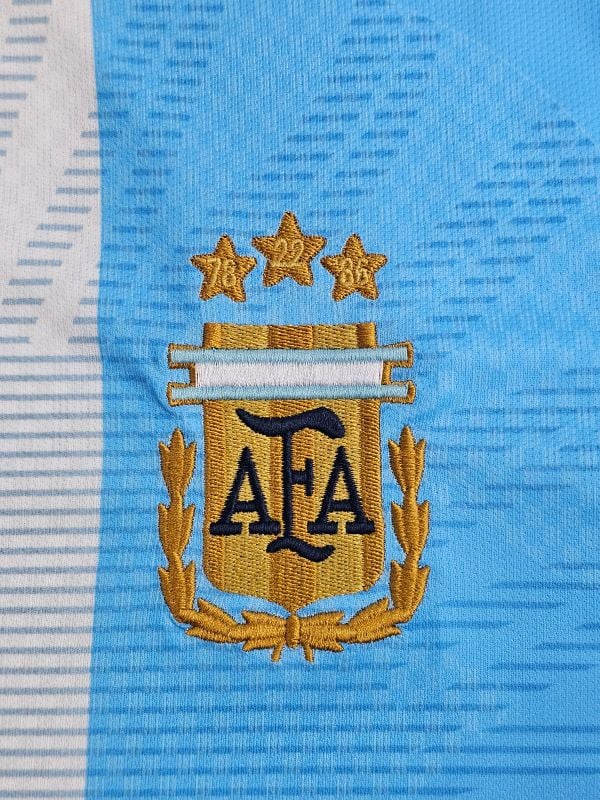 HALF SLEEVE EMBROIDERY MASTER COPY ARGENTINA MESSI FAREWELL 26 KIT ☀️