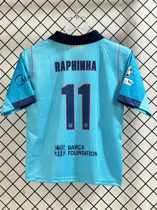 FIVESLEEV COLLER V KID BARCA THIRD  KIT 26-27 PLAYER- RAPHINA 11🔥