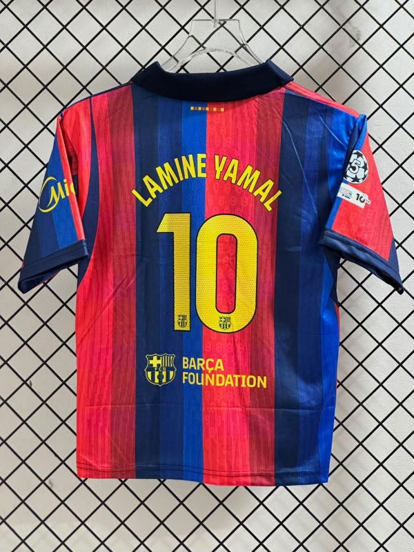 FIVESLEEV COLLER V KID BARCA HOME KIT 26-27 PLAYER- LAMINE YAMAL 10🔥