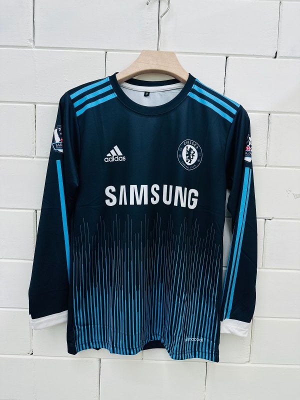 Chelsea Black Long Sleeve Jersey – Drogba 11
