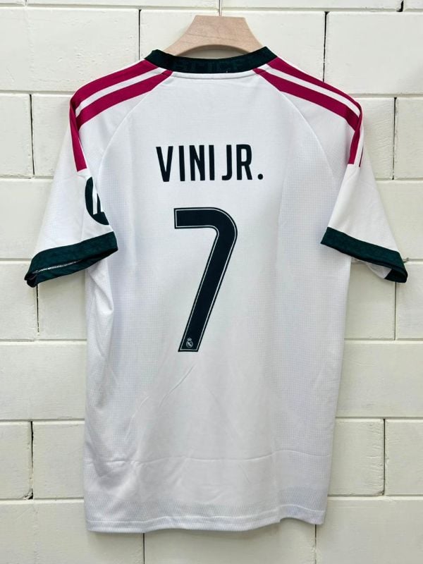 HALF SLEEVE  CREW NECK COLLAR  EMBROIDERY REAL MADRID 26-27 KIT🌟 VINI JR.7️⃣✨