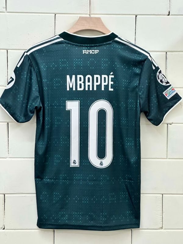 HALF SLEEVE EMBROIDERY MASTER COPY REAL MADRID AWAY 26-27 KIT💫  MBAPPE 🔟⚡