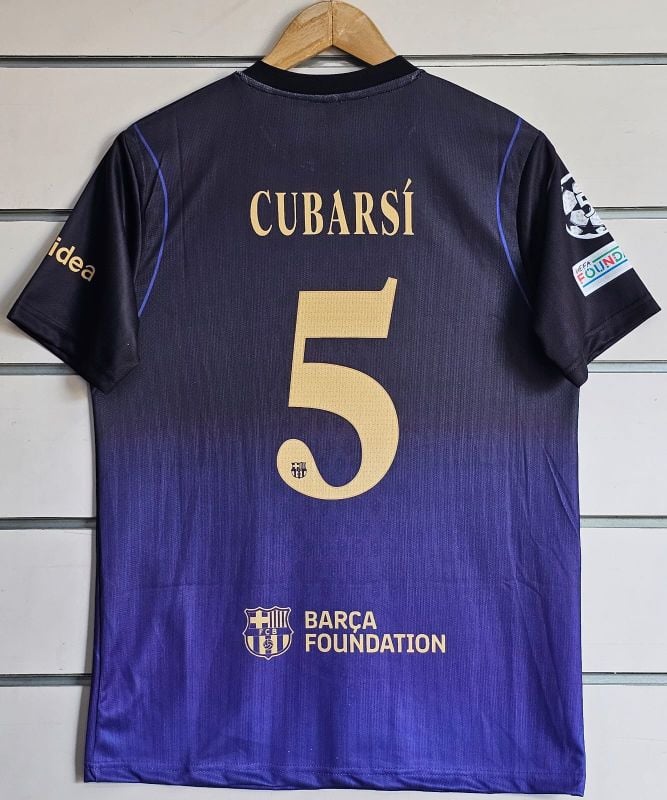 HALF SLEEV BARCELONA AWAY MASTER COPY 💥 2026-27 KIT PLAYER-  CUBARSI 5️⃣ ✨