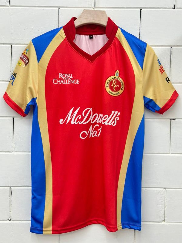 MASTER COPY KITS RCB 2012 IPL HOME KIT* OG NECK & EMBROIDERY PREMIUM ...