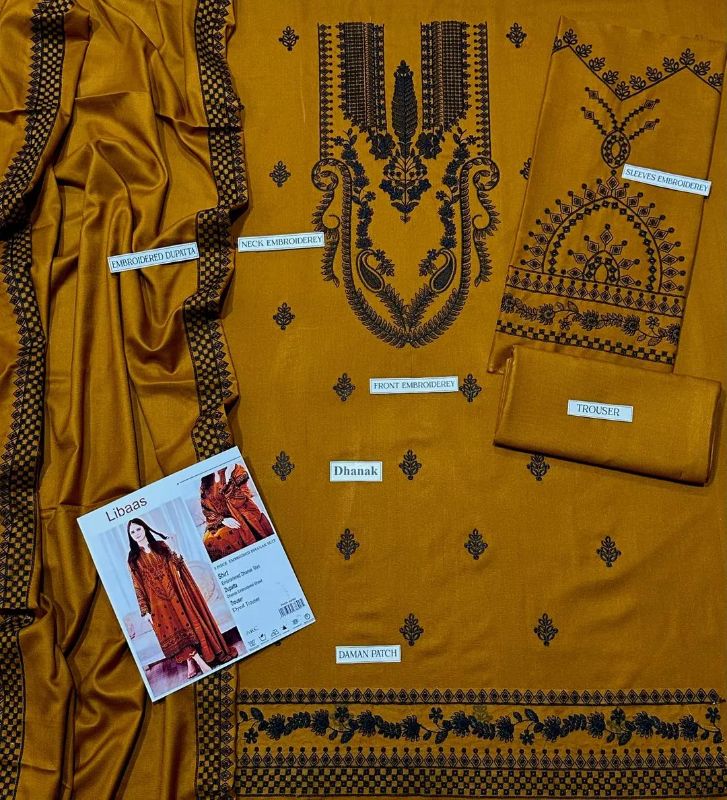 3pc women  unstitched printed Kruti