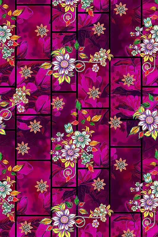 2pc women  unstitched printed suit