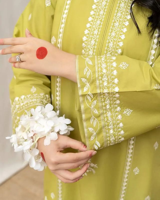 2pc women  unstitcheds Embroidered suits