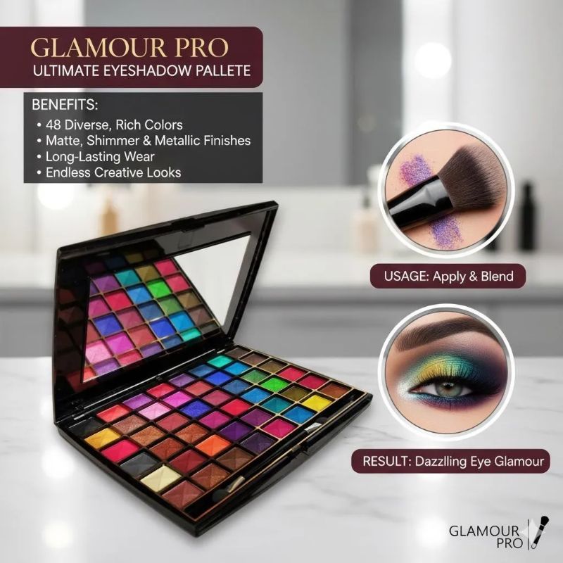 48 colour eyeshadow palette