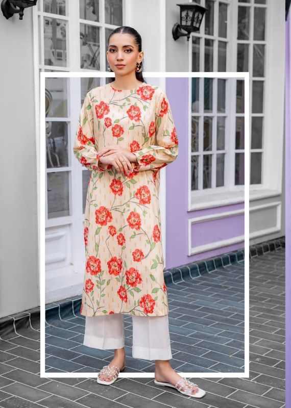 1pc women  unstitched printed Kruti