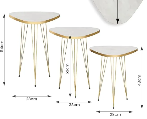 HAFIZ FERNITURE white   table set