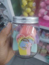 Spons puff 12 buahdalam botol