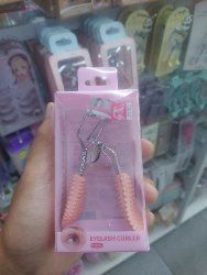 Alat penjepit bulu mata elektrik warna pink