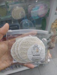 Spons Pembersih Sisal Bulat Putih-Set 3 pcs