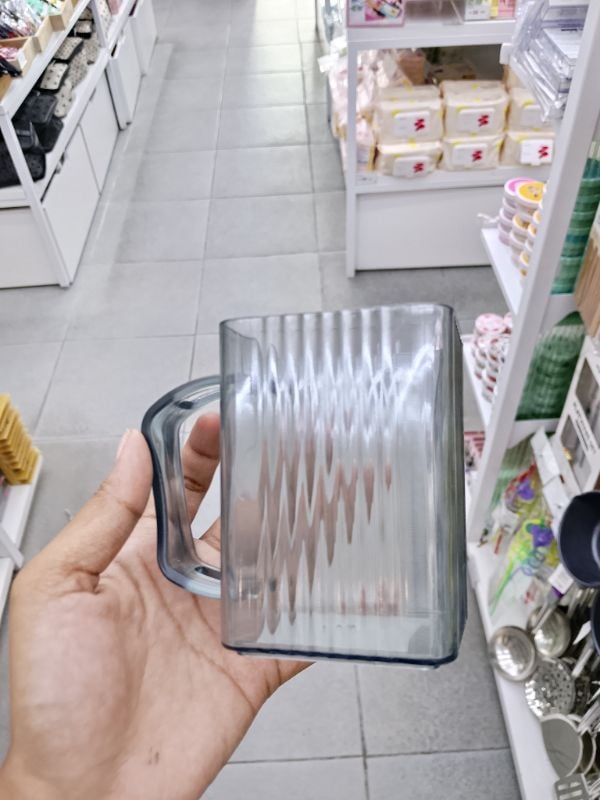 Gelas Kumur Bergaris (360 mL/Biru Tua)