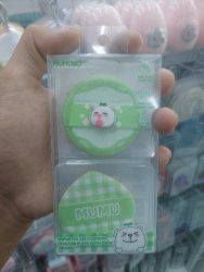 MUMU Impor Bantal Udara Puff Bedak 2P + Kotak Penyimpanan