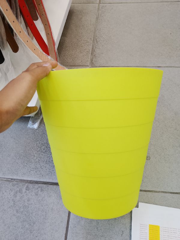 Tong sampah motif ruas bambu ukuran kecil/6L-2 warna campur