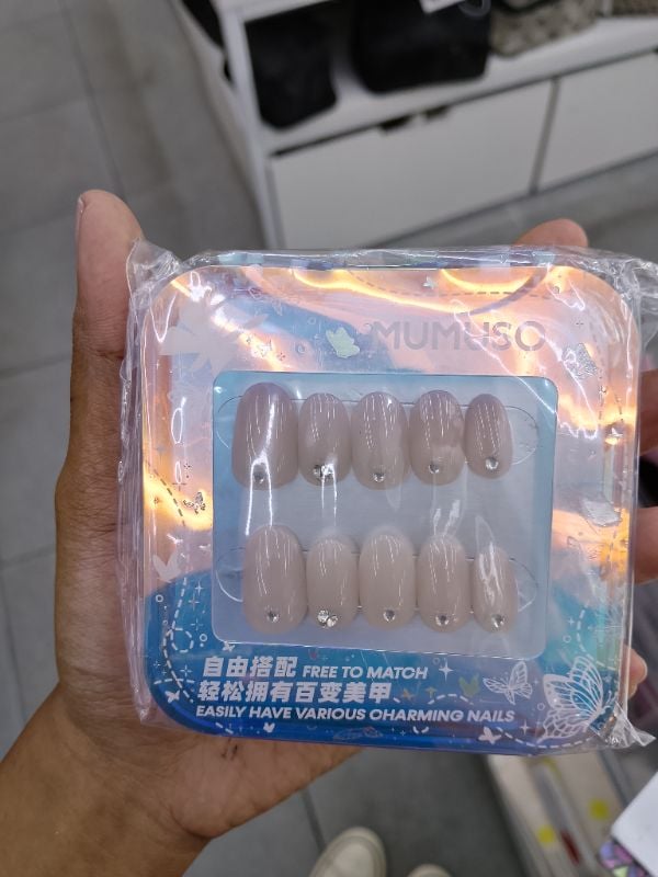 Kuku palsu ujung jari kotak ajaib MUMUSO-Ujung Jari Balet