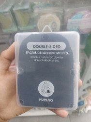 Sarung Tangan Cuci Bertekstur Ganda + Kotak Penyimpanan / Hitam